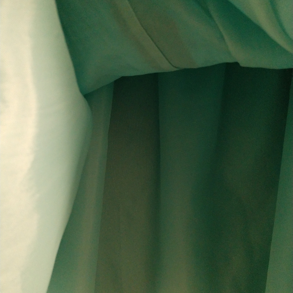 2 Lands' End Skirts Skirt 80s Charter Collection Green & Pink Pockets Size 10 - Picture 7 of 10